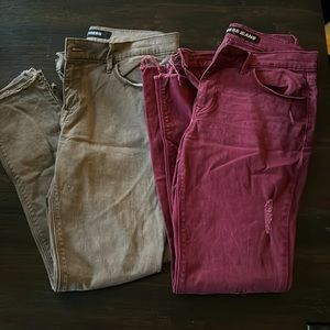 Womens EXPRESS ankle jeans 2 pair - size 4